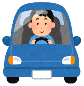 車を運転する人のイラスト