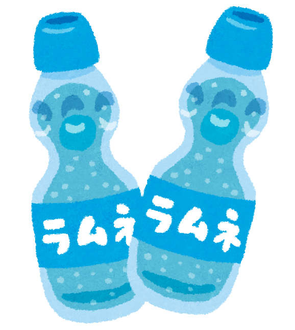 ラムネ飲料のイラスト