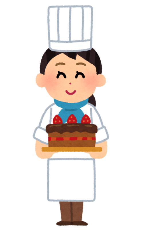 パティシエのイラスト
