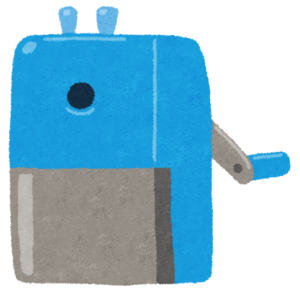 鉛筆削りのイラスト
