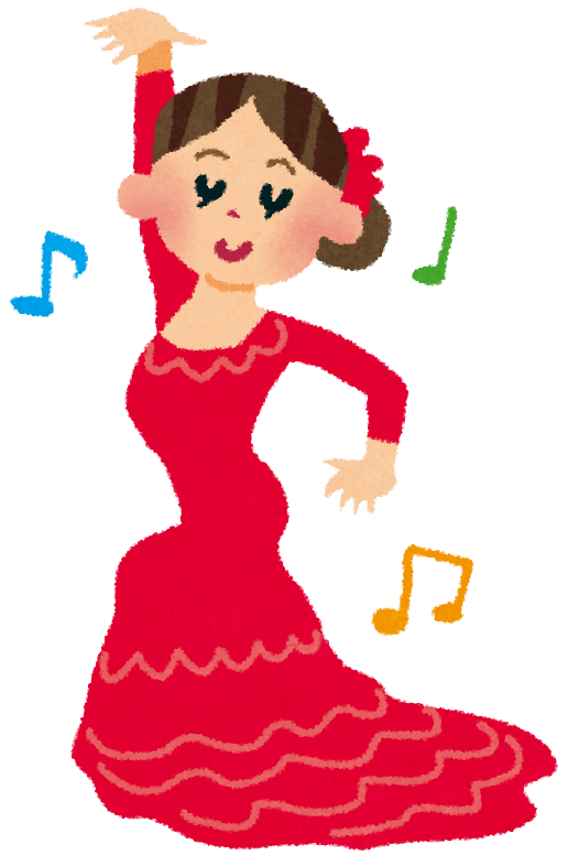 フラメンコダンサーのイラスト