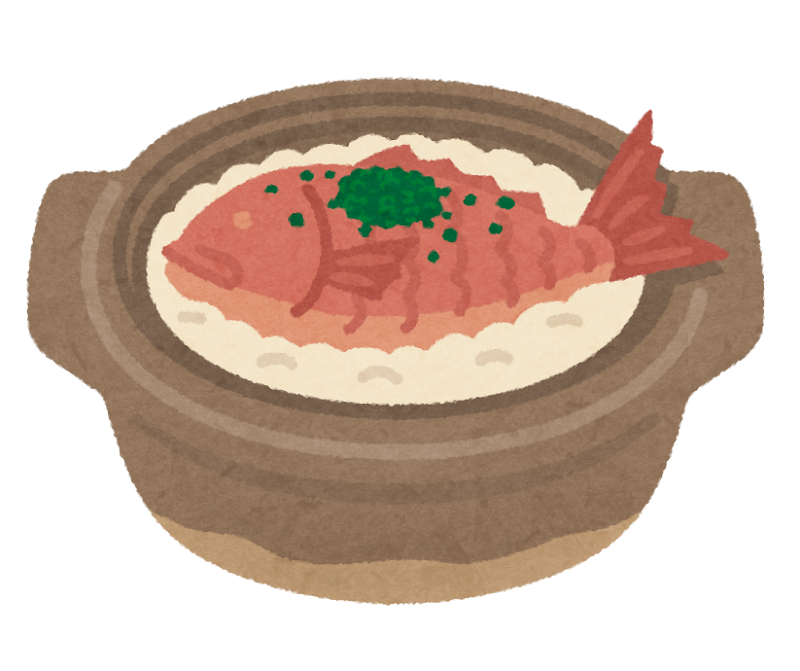 鯛めしのイラスト