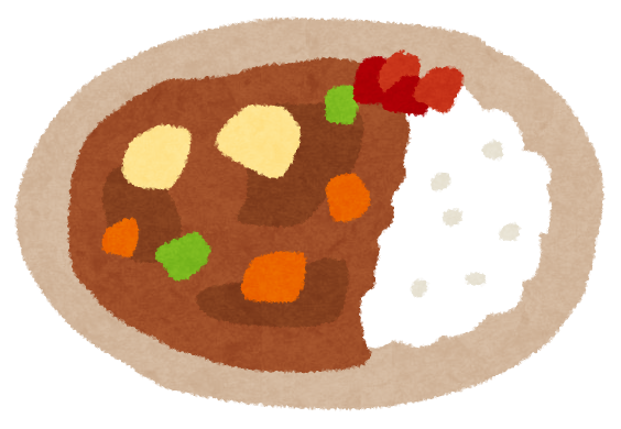 カレーライスのイラスト
