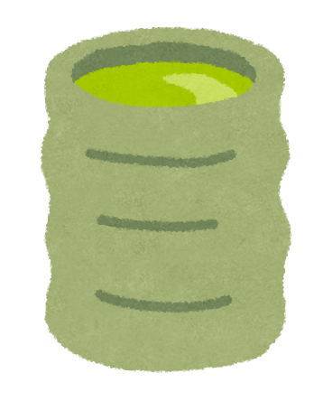緑茶と湯のみのイラスト