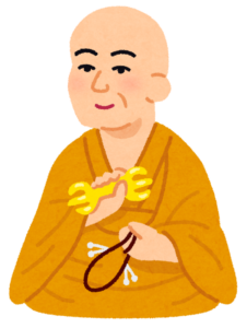 空海（弘法大師）の似顔絵イラスト