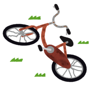 放置自転車のイラスト