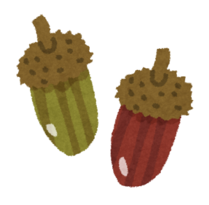 どんぐりのイラスト