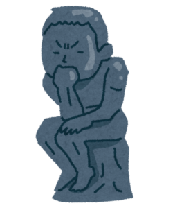 考える人のイラスト