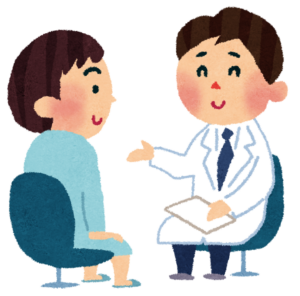 健康診断の問診のイラスト