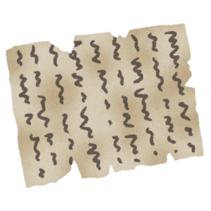 古文書のイラスト