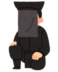 黒子のイラスト
