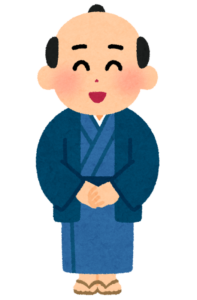 江戸の商人のイラスト