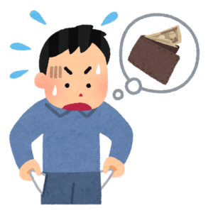 落とし物の財布のイラスト