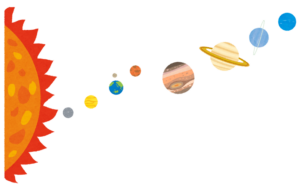 太陽系のイラスト