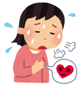 動悸・息切れのイラスト