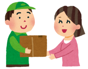 郵便配達のイラスト