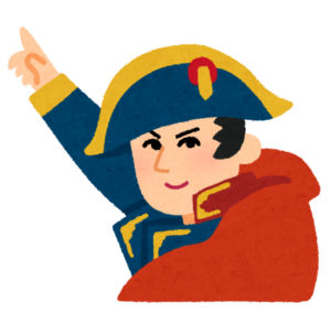 ナポレオンの似顔絵イラスト