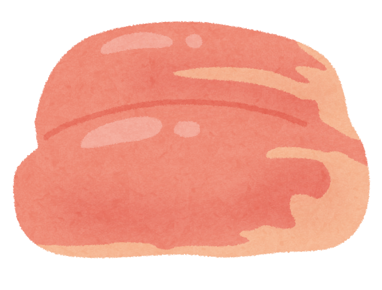 鶏もも肉のイラスト