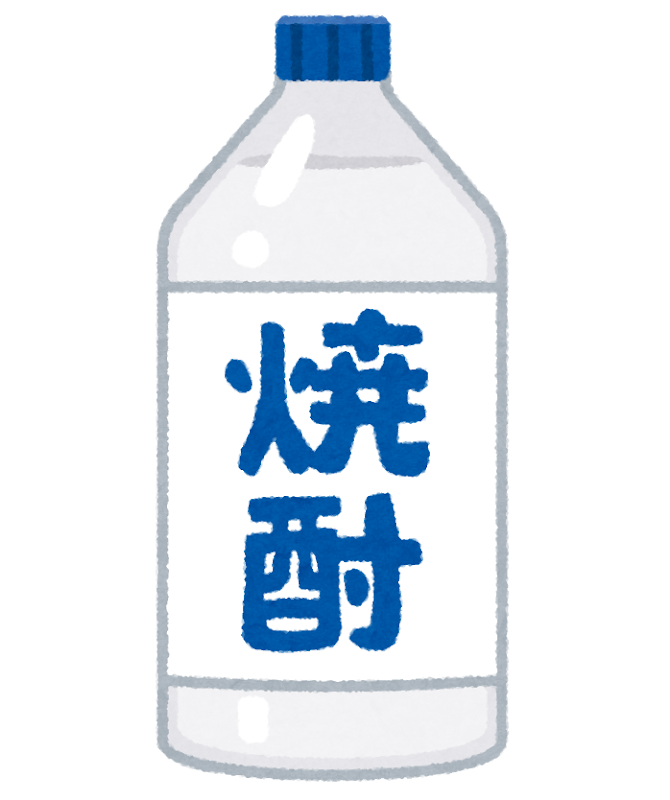 焼酎の大きいボトルのイラスト