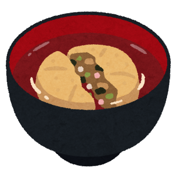 お吸い物最中のイラスト