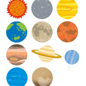 太陽系の天体のイラスト