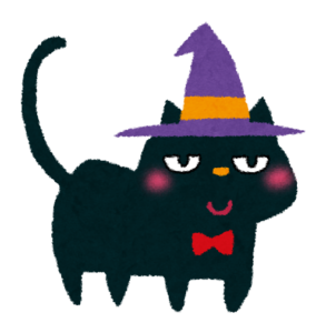 黒猫のイラスト