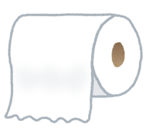 トイレットペーパーのイラスト