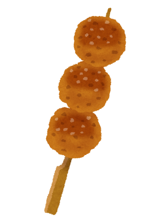焼き鳥つくねのイラスト