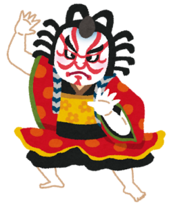 歌舞伎役者のイラスト