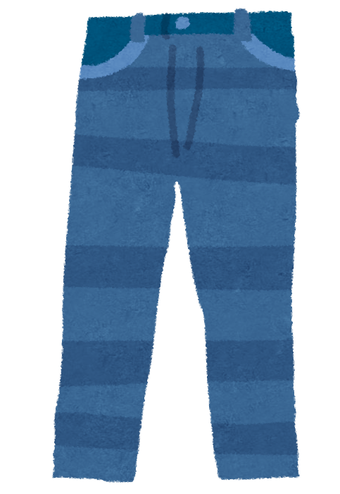 藍色のジーンズのイラスト