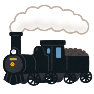 蒸気機関車のイラスト