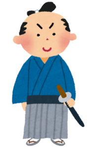 刀を持つ武士