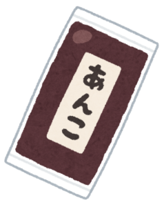 あんこのパックのイラスト
