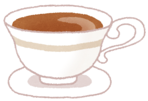 紅茶のような茶褐色の飲み物