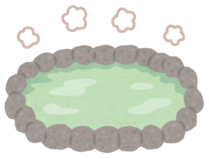 露天風呂の湯船