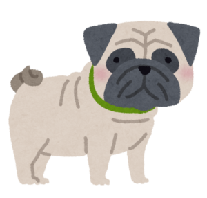 パグのイラスト