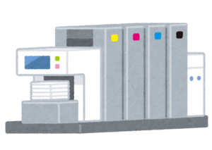 オフセット印刷機のイラスト