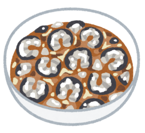 器に盛ったなまこ酢のイラスト
