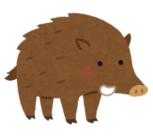 イノシシのイラスト
