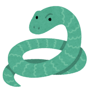 アオダイショウのイラスト