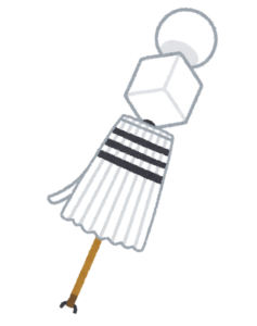 江戸の火消しの纏のイラスト