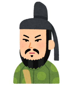 中大兄皇子（天智天皇）の似顔絵イラスト